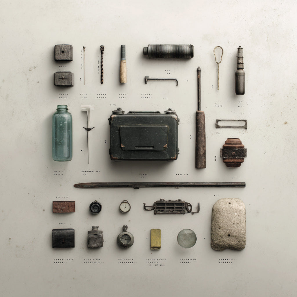Curated collection of archival objects and field materials representing the Field of Jack studio artefacts archive.